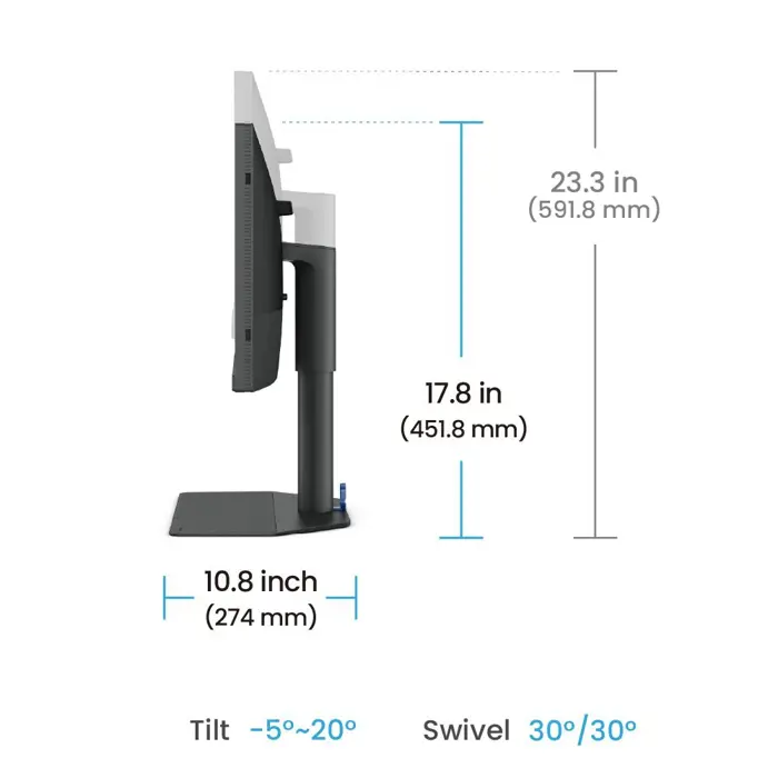 BenQ skarm - LED baglys - IPS - 2560x1