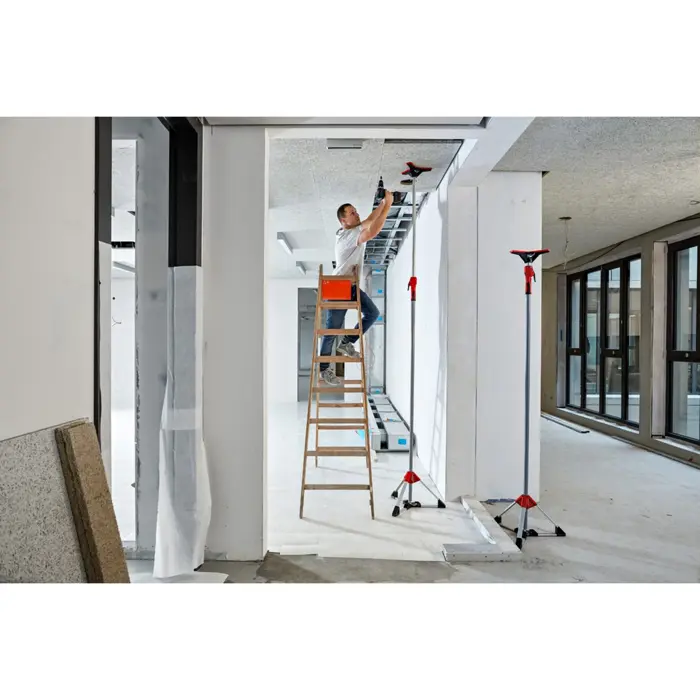 BESSEY ceiling mount STE-DS, support (red, for tube O 25mm and 28mm)