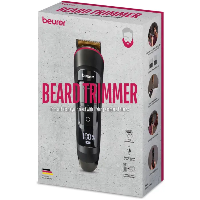 Beurer Beard Trimmer MN4X, Beard Trimmer (black)