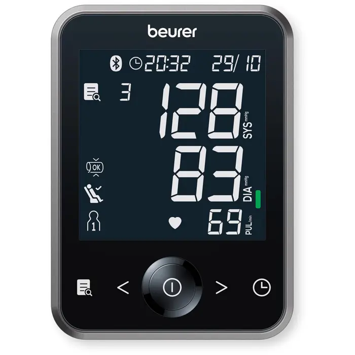 Beurer BM 64 upper arm blood pressure monitor (black, Bluetooth)