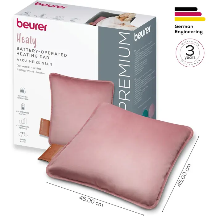 Beurer HK 77 Heaty blush-rose (lavender, velvet cover)