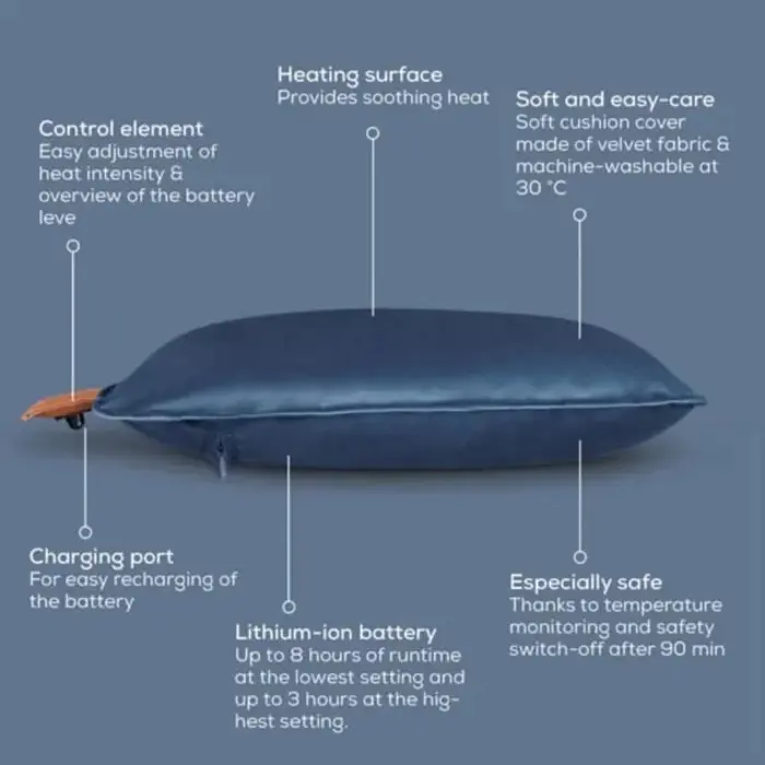 Beurer HK 77 Heaty obsidian-blue (dark blue, velvet cover)