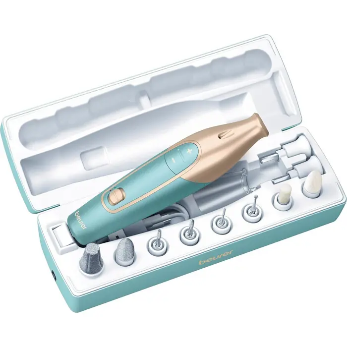 Beurer MP 84 manicure/pedicure set, nail care (turquoise/gold)
