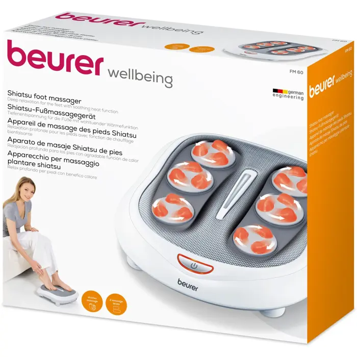 Beurer Shiatsu-Fußmassage FM60 white/gray