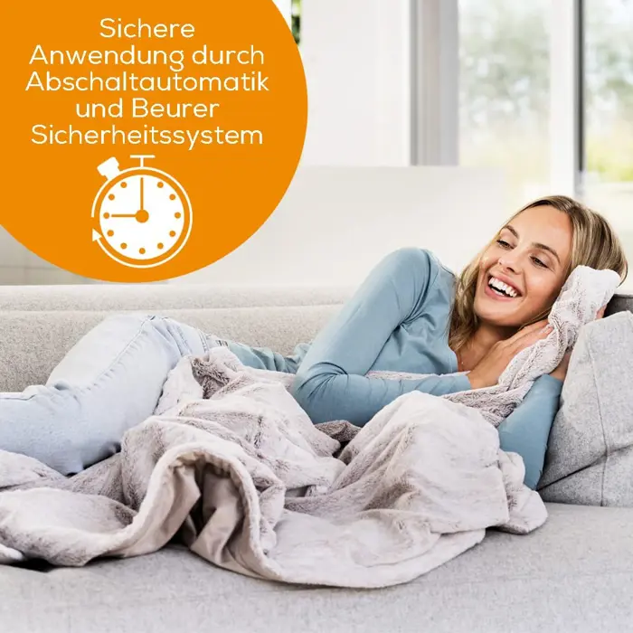 Beurer XXL Heat blanket HD 150 Nordic, electric blanket (grey, 150 x 200 cm)