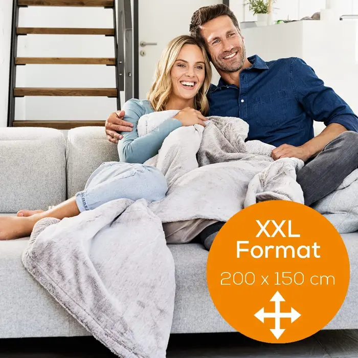 Beurer XXL Heat blanket HD 150 Nordic, electric blanket (grey, 150 x 200 cm)