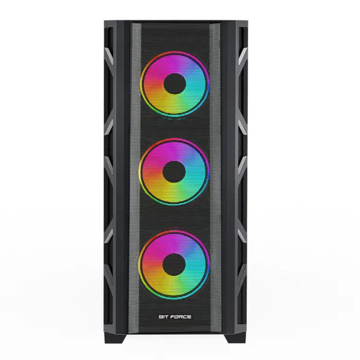 Bit Force GIANT ARGB-TM4 Gaming E-ATX, Full-Tower kućište bez napajanja, crno