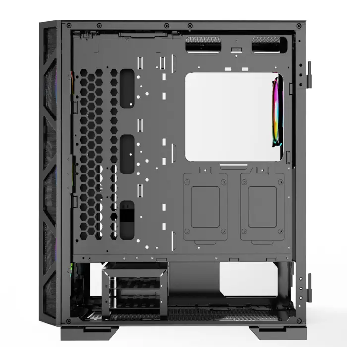 Bit Force GIANT ARGB-TM4 Gaming E-ATX, Full-Tower kućište bez napajanja, crno