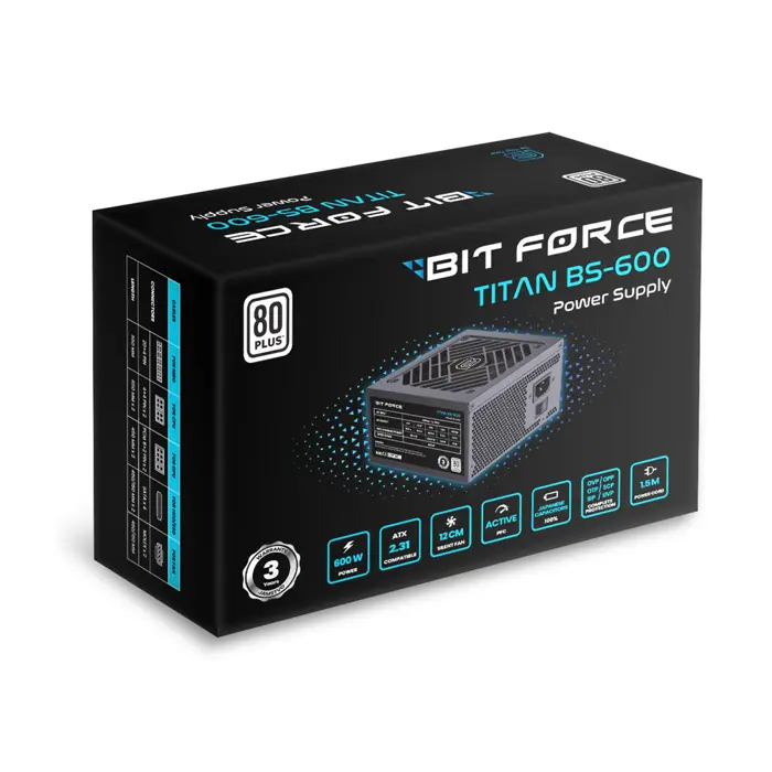 BIT FORCE napajanje 600W 80PLUS TITAN BS-600 ATX 2.31