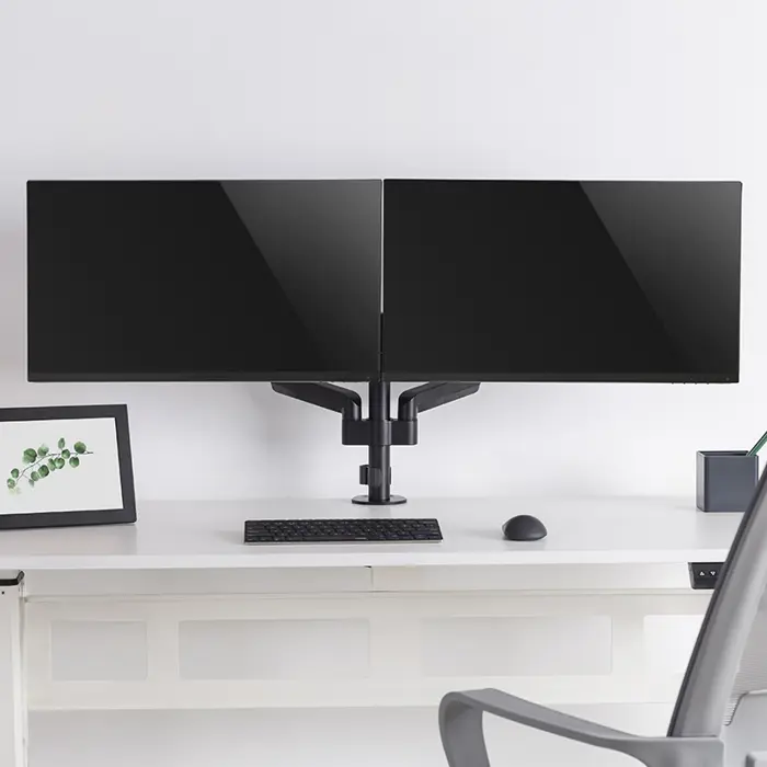 BIT FORCE stolna ručka za 2 monitora s plinskom oprugom BRACKET DMG-32-2M