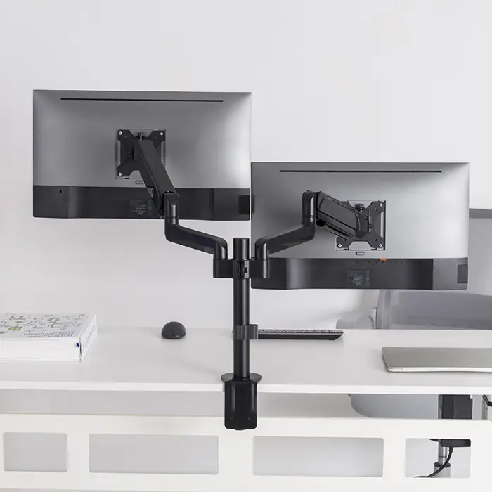 BIT FORCE stolna ručka za 2 monitora s plinskom oprugom BRACKET DMG-32-2M