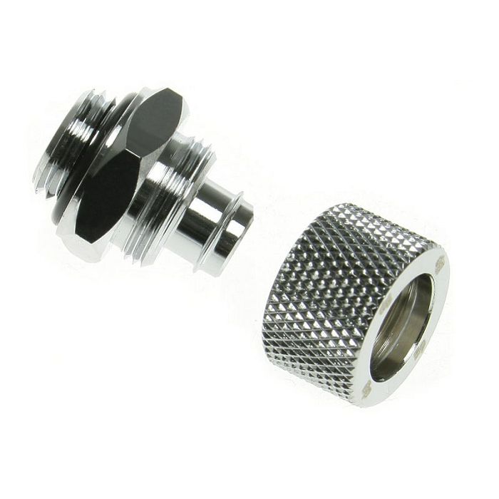 Bitspower connection straight G1/4 inch AG to 11/8mm - shiny silver BP-WTP-C11J