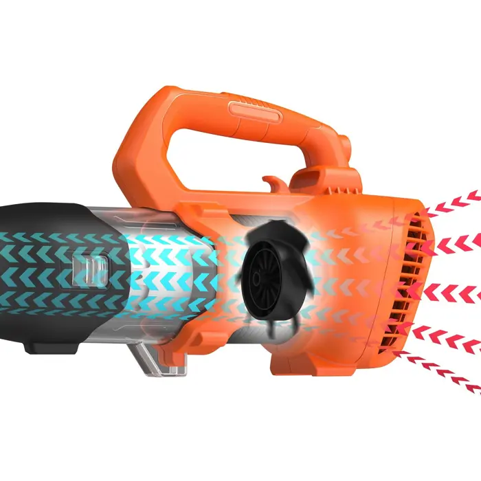 BLACK + DECKER battery Axial fan BCBL200B XJ, 18 Volt, leaf blower (orange / black, without battery and charger)