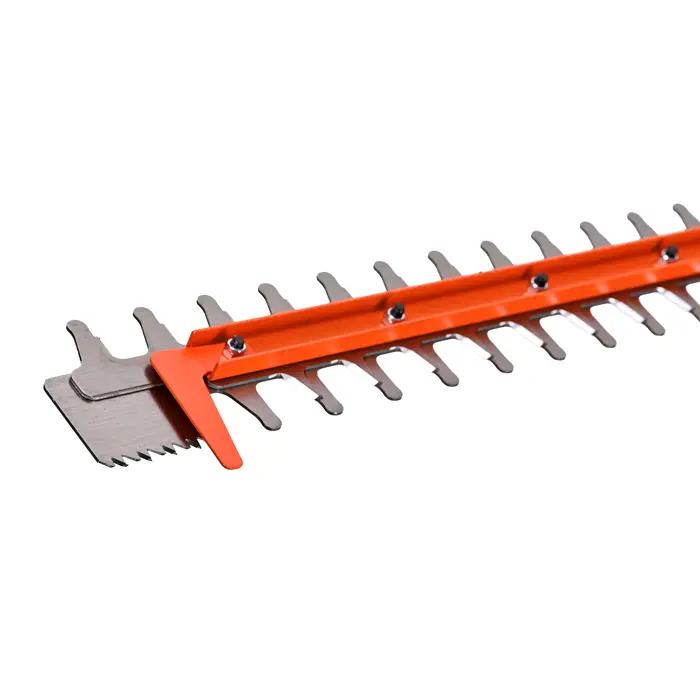 Black & Decker Black+Decker Elektro-Heckenschere (600W, 60 cm Schwertlänge, 25 mm Schnittstärke, Bügel-Zweithandgriff und transparentem Handschutz, für große Hecken) BEHTS501