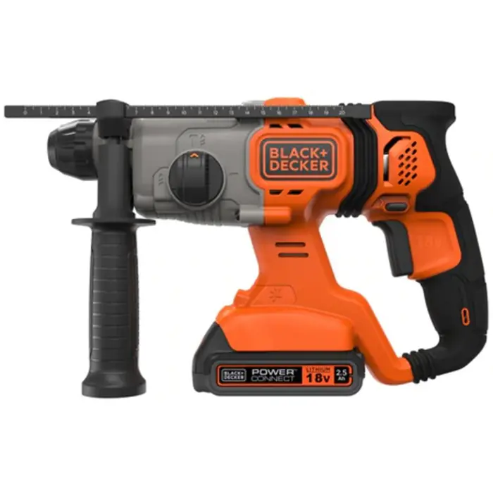 BLACK + DECKER cordless combination hammer BCD900E2K, 18Volt, rotary hammer