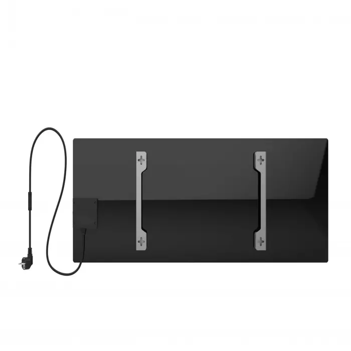 Black , Plug type: Europe (E/F type), 700W, Infrared+convection heating type, Tempered glass ,1036х413х85(Box dimensions (WxHxD), mm )