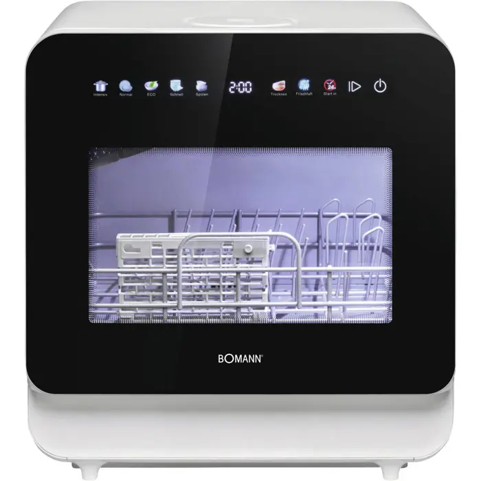 Bomann table dishwasher TSG 5702 (white/black, with 5 liter water tank)