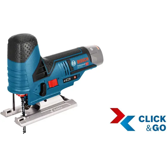 Bosch 5-piece 12-volt tool set, GSR + GOP + GKS + GSA + GST (blue, 3x Li-ion battery 3.0Ah, XL-BOXX)