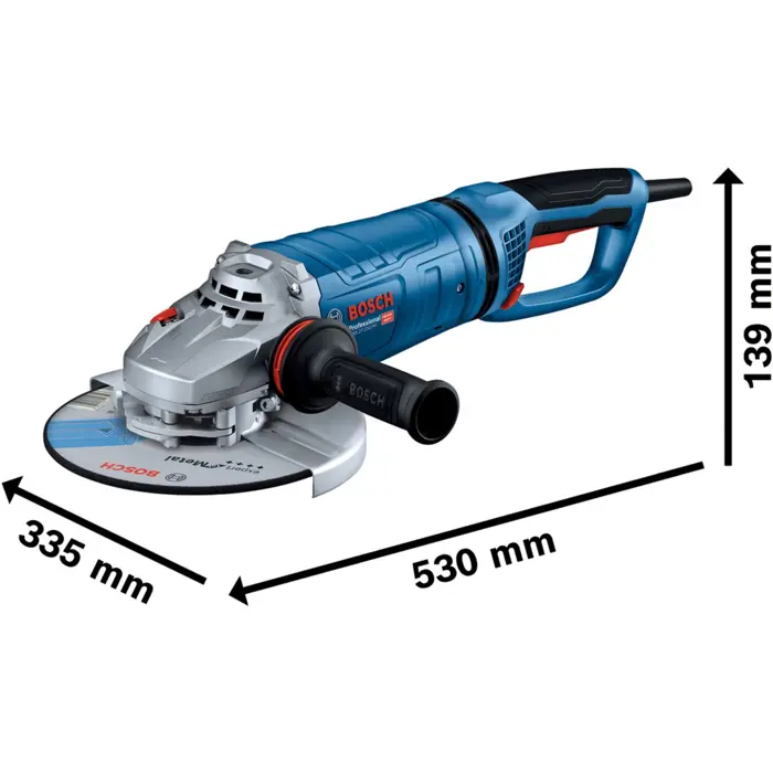 Bosch angle grinder GWS 27-230 PR Professional (blue, 2,700 watts)