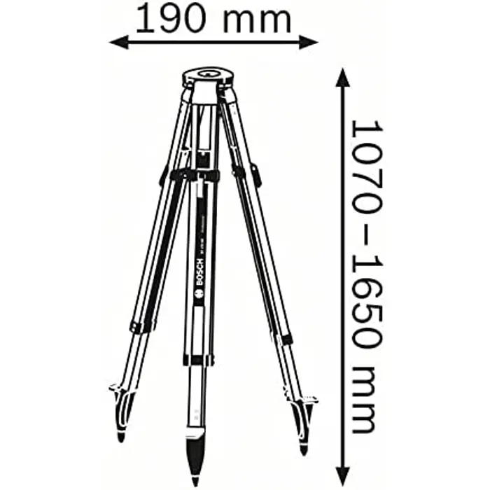 Bosch BT 170 HD Professional, tripods and tripod accessories (aluminum, for point, line and rotating lasers)