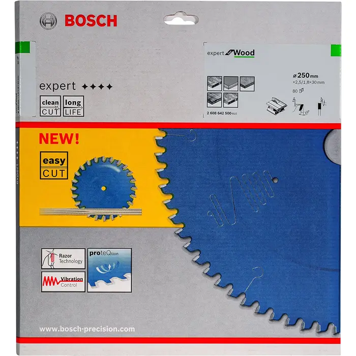 Bosch circular saw blade Expert for Wood, O 250mm, 80Z