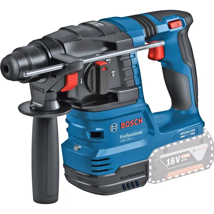 Bosch combination set cordless drill/screwdriver GSR 18V-45 + cordless hammer drill GBH 18V-22 (blue, 2x Li-ion battery 4.0Ah, tool bag)