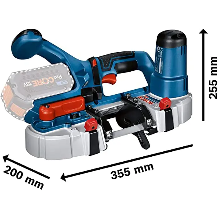 Bosch cordless band saw GCB 18V-63 Professional Solo, 18V (blue/black, without battery and charger, L-BOXX)