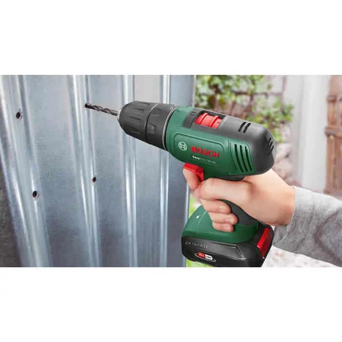 Bosch cordless drill EasyDrill 18V-40 (green/black, without battery and charger)