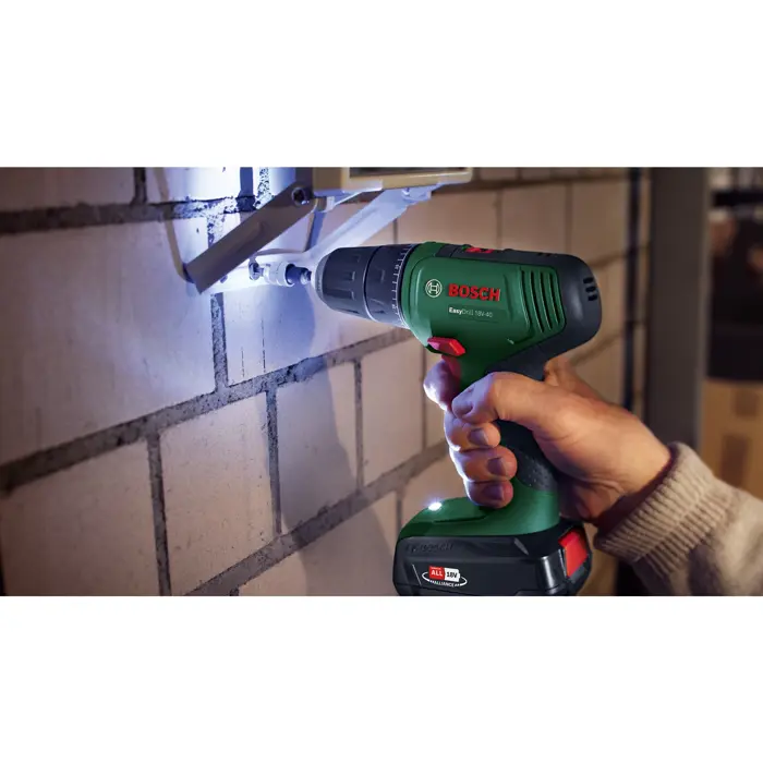 Bosch cordless drill EasyDrill 18V-40 (green/black, without battery and charger)