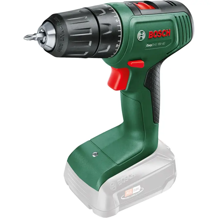 Bosch cordless drill EasyDrill 18V-40 (green/black, without battery and charger)
