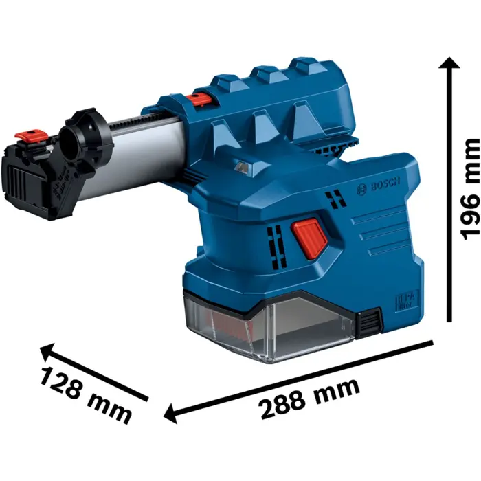 Bosch cordless dust extractor GDE 18V-12 Professional, attachment (blue, without battery and charger)