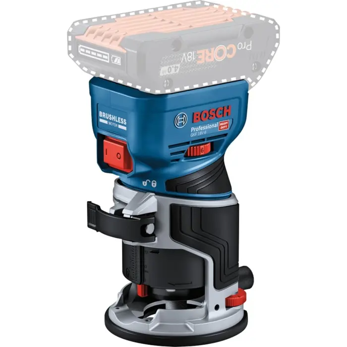 Bosch cordless edge router GKF 18V-8 Professional solo, 18Volt (blue/black, without battery and charger, in L-BOXX)