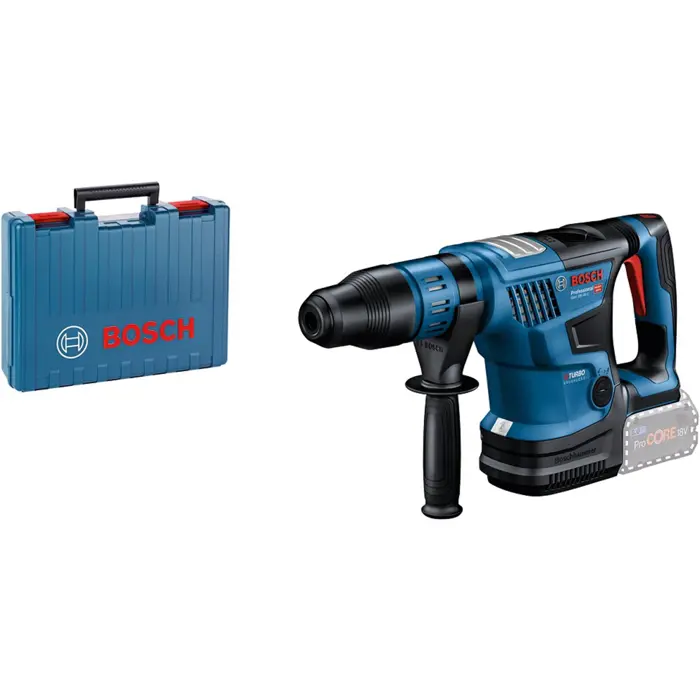 Bosch cordless hammer drill BITURBO GBH 18V-36 C Professional solo (blue/black, without battery and charger, Bluetooth module, in case)