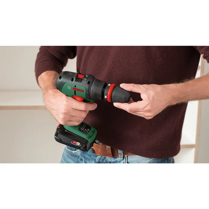 Bosch cordless impact drill AdvancedImpact 18 (green/black, 2x Li-ion battery 1.5Ah, case, POWER FOR ALL ALLIANCE)