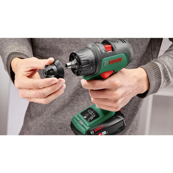 Bosch cordless impact drill AdvancedImpact 18 (green/black, 2x Li-ion battery 1.5Ah, case, POWER FOR ALL ALLIANCE)