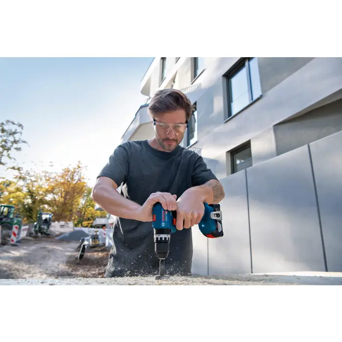 Bosch Cordless Impact Drill GSB 18V-45 Professional solo, 18V (blue/black, without battery and charger, in L-BOXX)