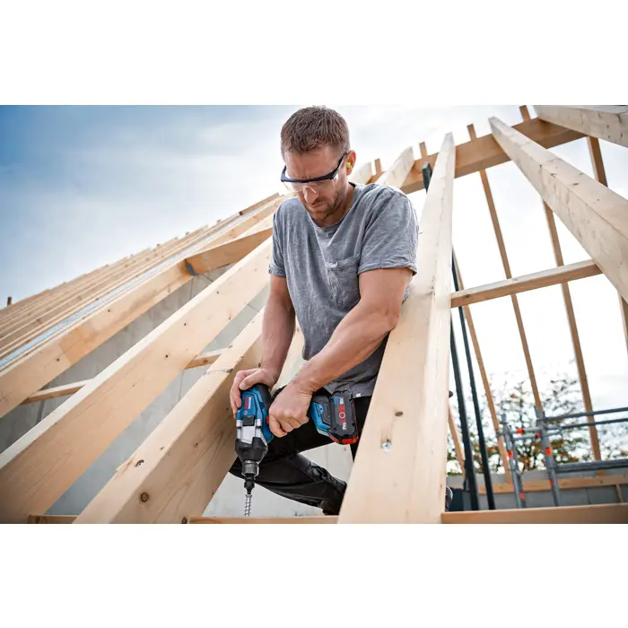 Bosch Cordless impact wrench BITURBO GDS 18V-1050 HC Professional solo, 18V (blue/black, without battery and charger, 3/4 , in L-BOXX)