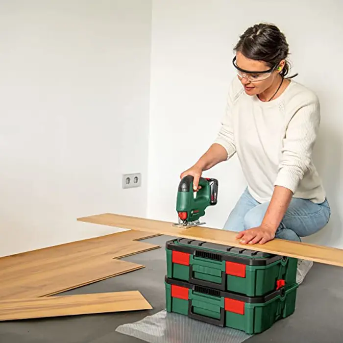 Bosch Cordless jigsaw EasySaw 18V-70 (green/black, without battery and charger)