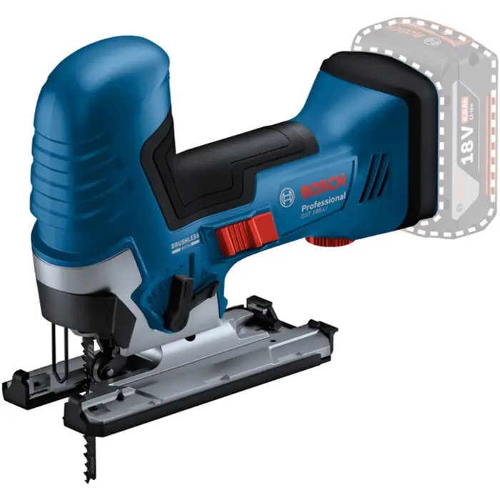 Bosch cordless jigsaw GST 18V-125 S Professional solo (blue/black, without battery and charger, in L-BOXX)