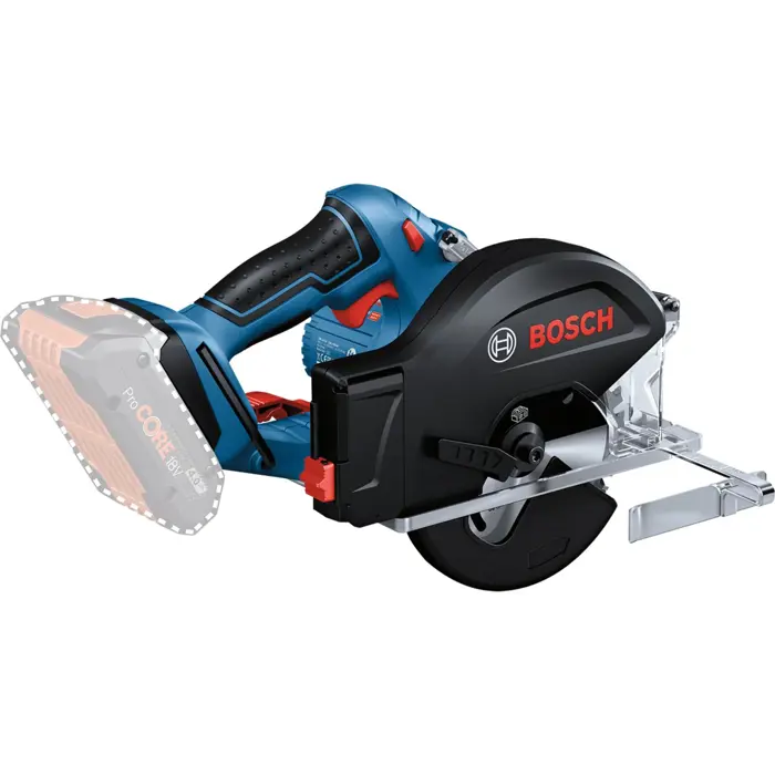 Bosch cordless metal circular saw GKM 18V-50 Professional solo, hand-held circular saw (blue/black, without battery and charger, in L-BOXX)