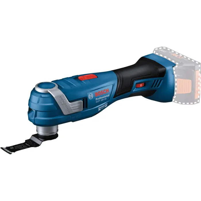 Bosch Cordless Multi-Cutter GOP 18V-34 Solo Professional, 18Volt, multifunctional tool (blue/black, without battery and charger, L-BOXX + accessory box)