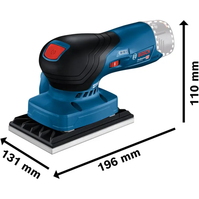 Bosch cordless orbital sander GSS 12V-13 Professional solo (blue/black, without battery and charger, in L-BOXX, 3 sanding plates)