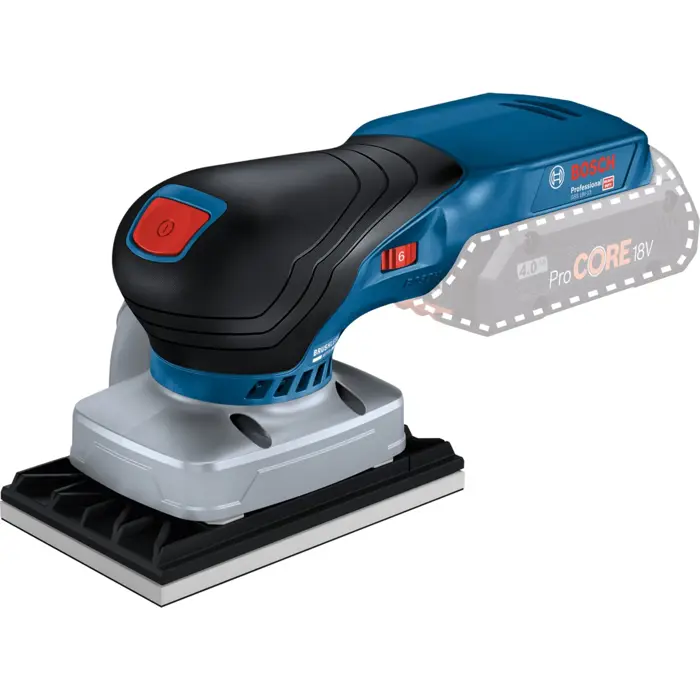 Bosch cordless orbital sander GSS 18V-13 Professional solo (blue/black, without battery and charger, in L-BOXX, 3 sanding plates)