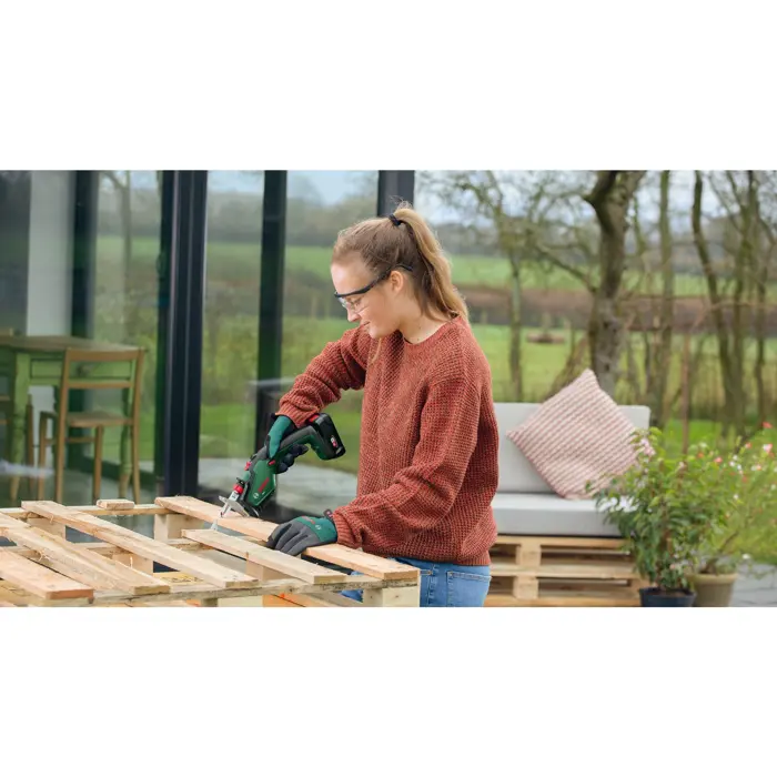 Bosch cordless pruning saw Keo, 18V (green/black, Li-ion battery 2.0Ah, POWER FOR ALL ALLIANCE)
