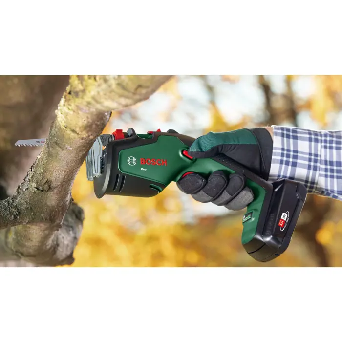 Bosch cordless pruning saw Keo, 18V (green/black, Li-ion battery 2.0Ah, POWER FOR ALL ALLIANCE)