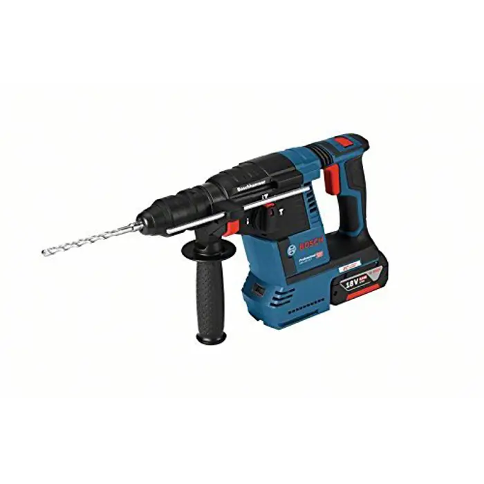 Bosch Cordless Rotary Hammer GBH 18 V-26 F Professional, 18 Volt (blue / black, L-BOXX, 2x Battery 5.0 Ah)