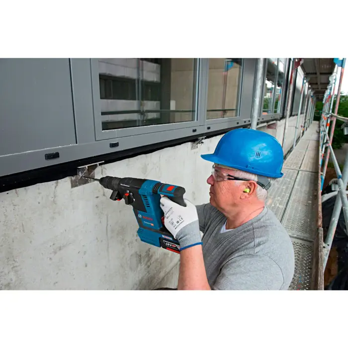 Bosch Cordless Rotary Hammer GBH 18 V-26 F Professional solo (blue / black, without battery and charger)