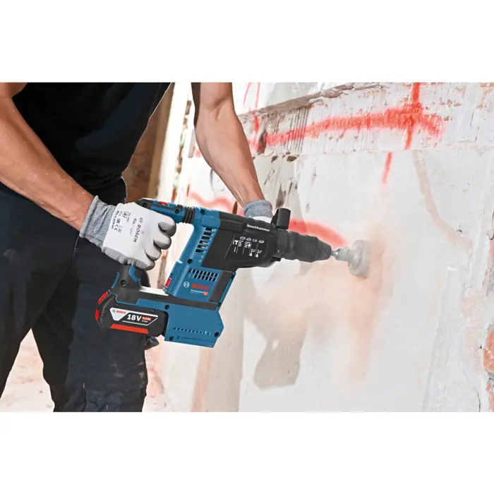 Bosch Cordless Rotary Hammer GBH 18 V-26 Professional - blue, L-BOXX, without battery and charger