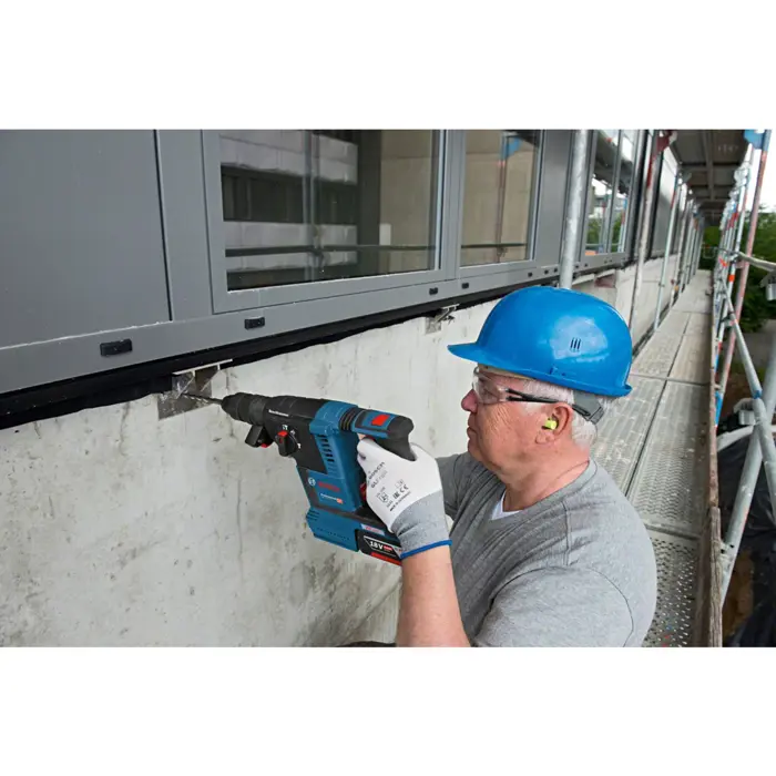 Bosch Cordless Rotary Hammer GBH 18 V-26 Professional - blue, L-BOXX, without battery and charger