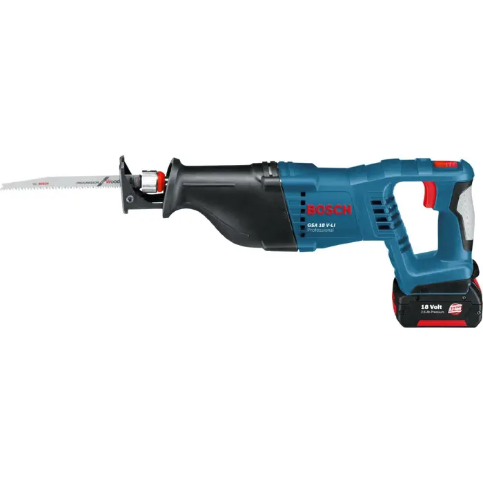 Bosch Cordless Saber Saw GSA 18 V-LI Professional solo, 18 Volt (blue / black, without battery and charger)